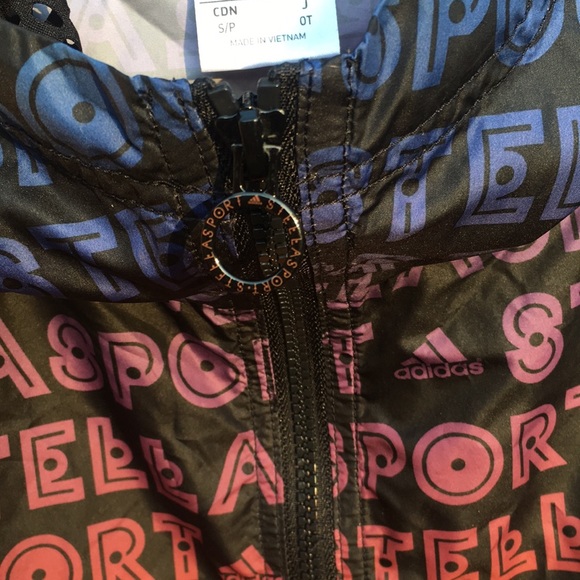 Stella McCartney ADIDAS cropped hoody Multi color brights S - Picture 4 of 12